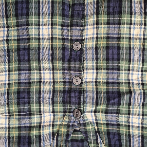 Vintage L.L.Bean Plaid Flannel Nightshirt M Cottagecore Grandmacore Heritage - Picture 9 of 15